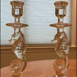 Waterford Crystal Seahorse Candlesticks